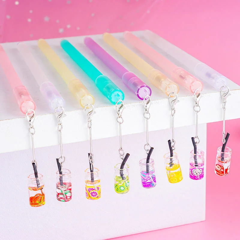 Cute Candy Kawaii Korean Fruit Pendant Plastic School Student Gel Pens