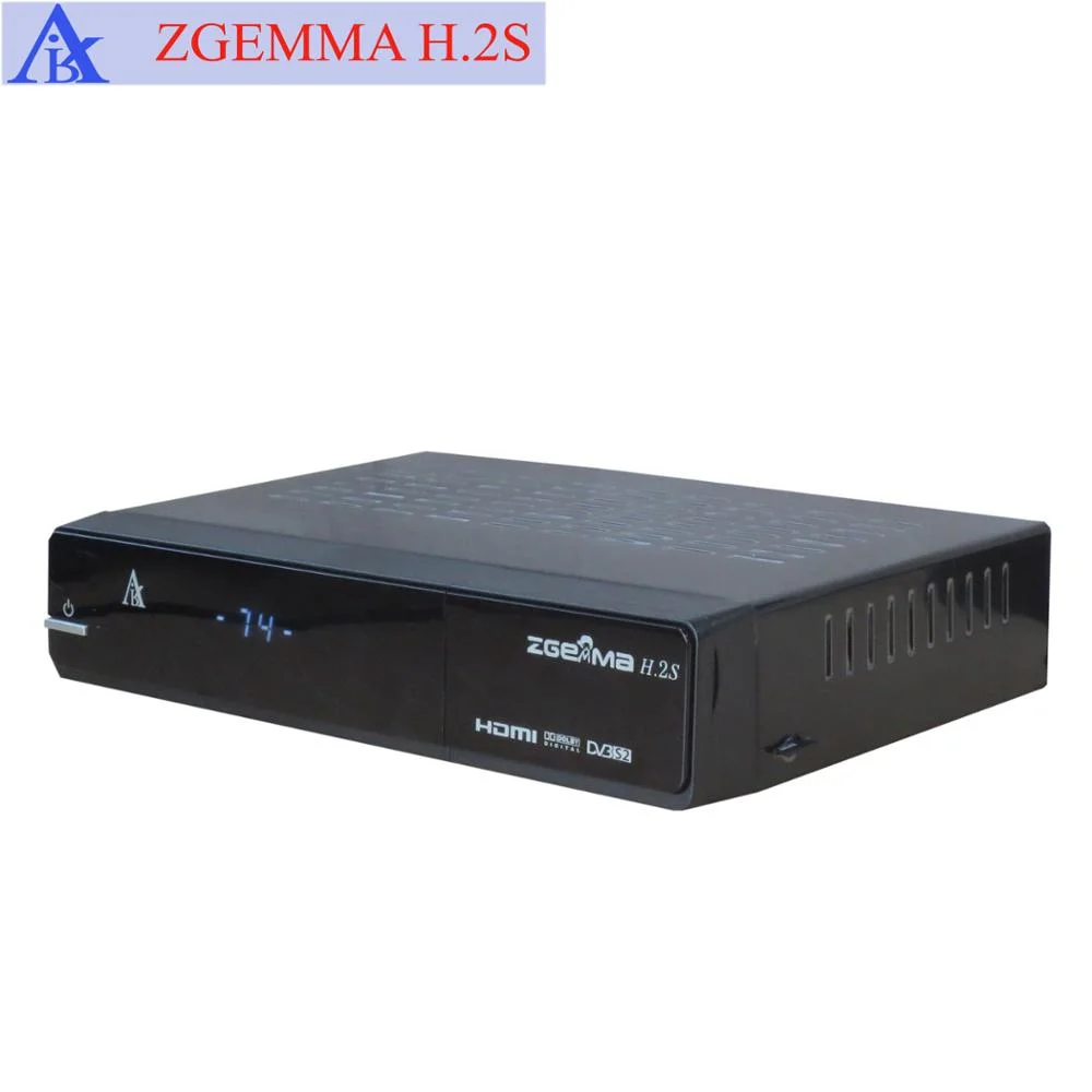 Receptor de satélite digital Zgemma H.2s Twin Tuner com DVB-S2 e DVB-T2