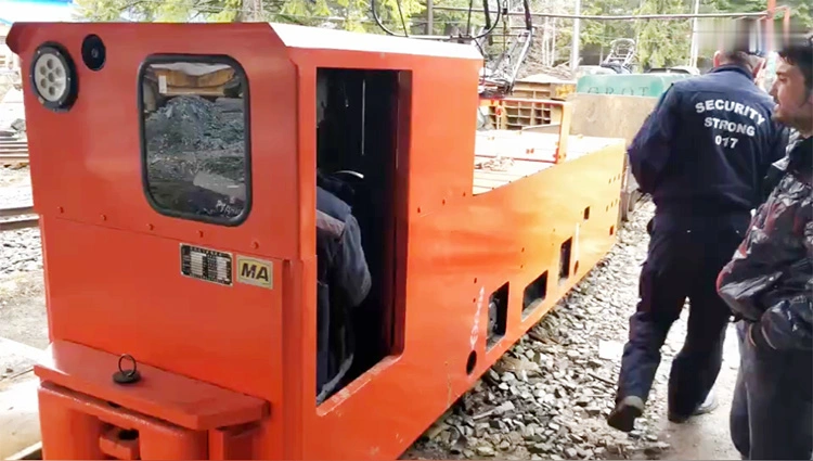 El transporte de ferrocarril de trocha angosta el tendido de la batería de locomotora de locomotoras eléctricas de minería subterránea