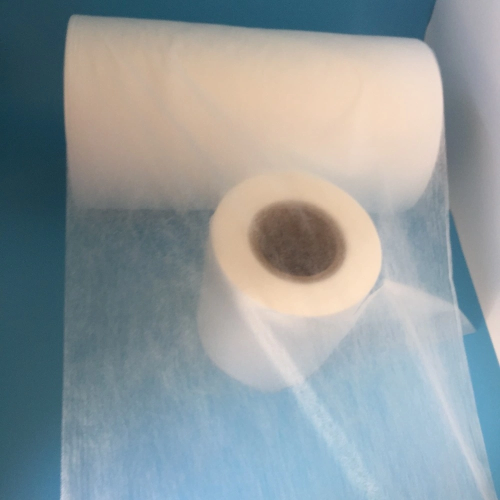 Gran cantidad Super Soft SSS PP Spunbond hidrófila Nonwoven Topsheet Material Pañal