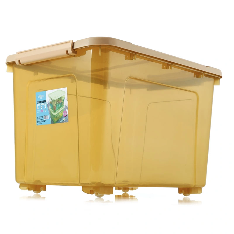 40 60 80L Plastic Storage Box Wheeled Container Toys Box/Plastic Box