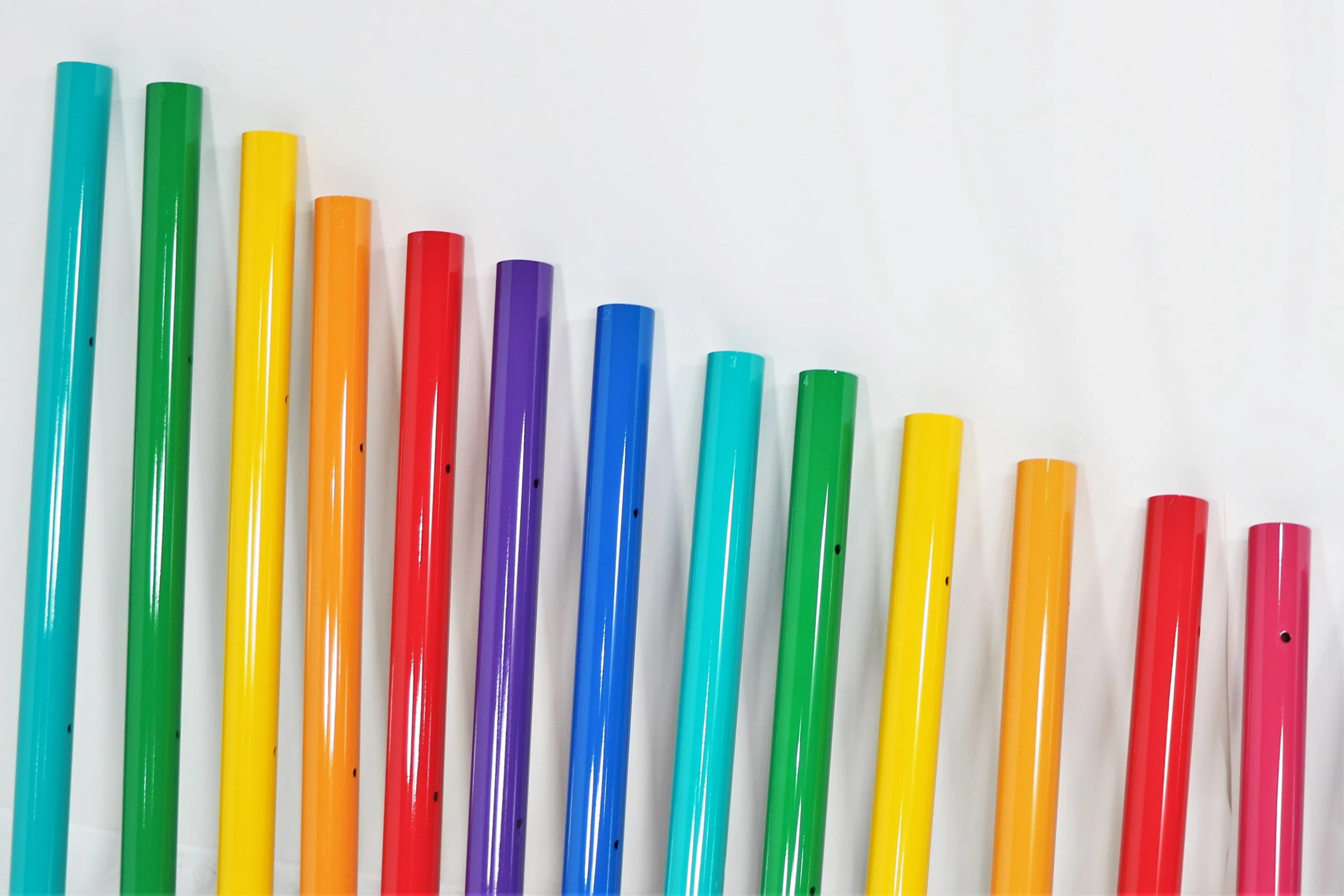 Acessórios de instrumentos musicais de percussão de metal para parque infantil ao ar livre.