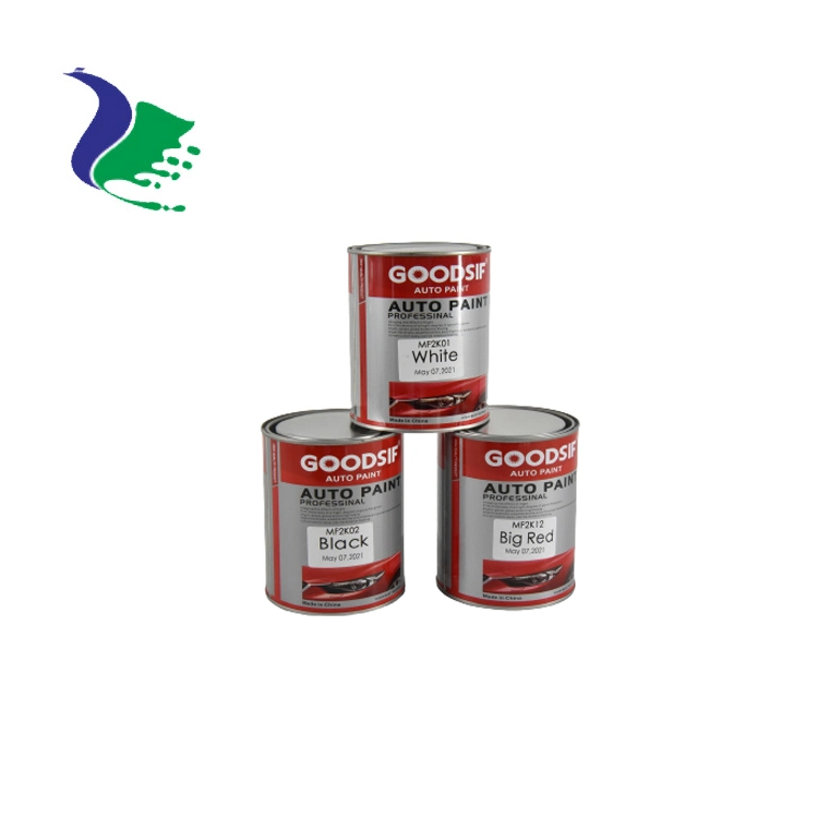 Paint 1 K Basecoat 1K طلاء السيارة بلون صلب طلاء مقنّن شفاف للطبقة الصلبة أقل سماكة