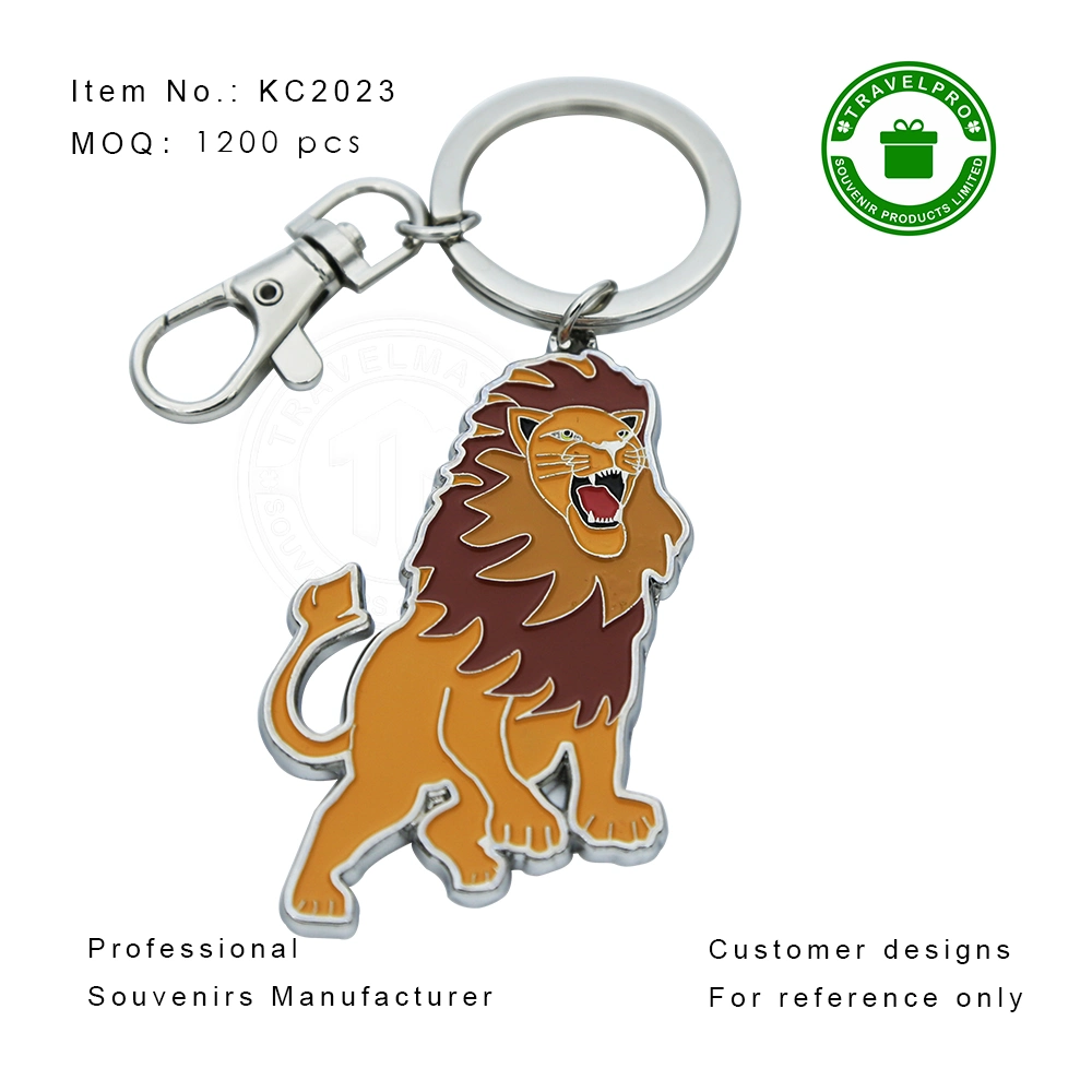 Promotional Dog Shaped Metal Keychain Custom Key Chain