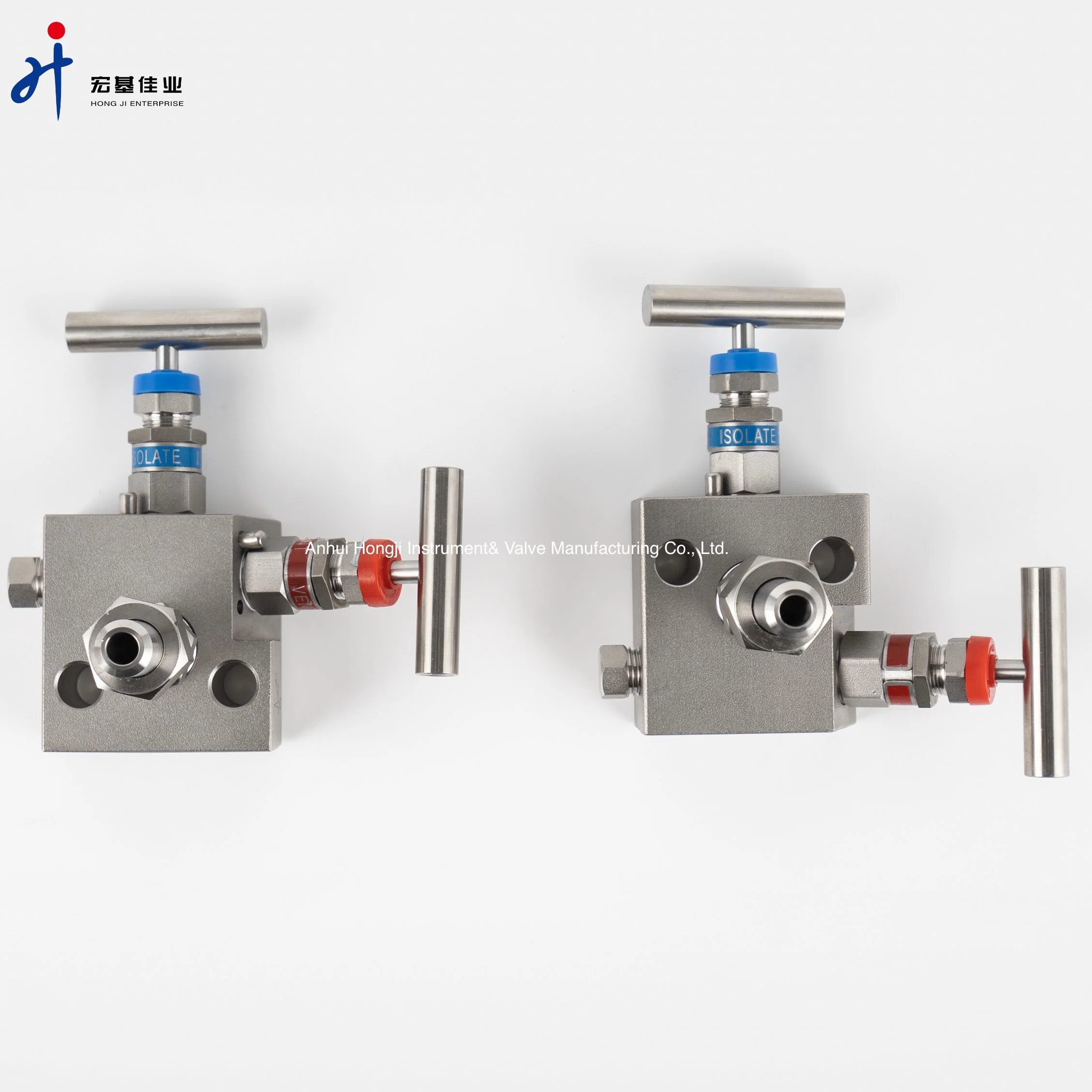 316 Instrumentación de 90 grados de acero inoxidable 2 colectores de válvulas 6000 Psi