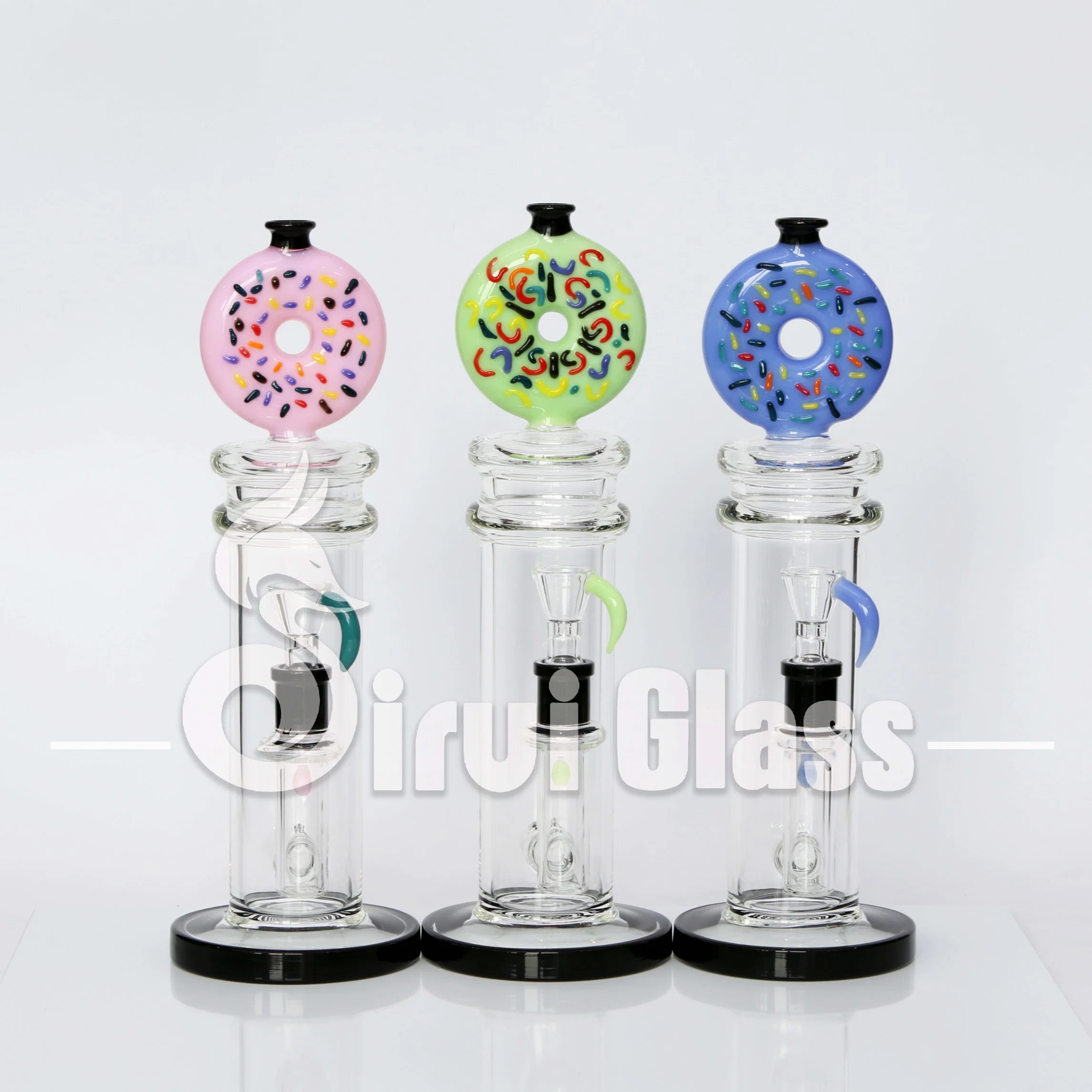 Sirui China Wholesale/Supplier Heady Glass Water Pipe Inline Head Perc Smoking for Smoking Water Glass Pipe Hookah Glass Water Pipe