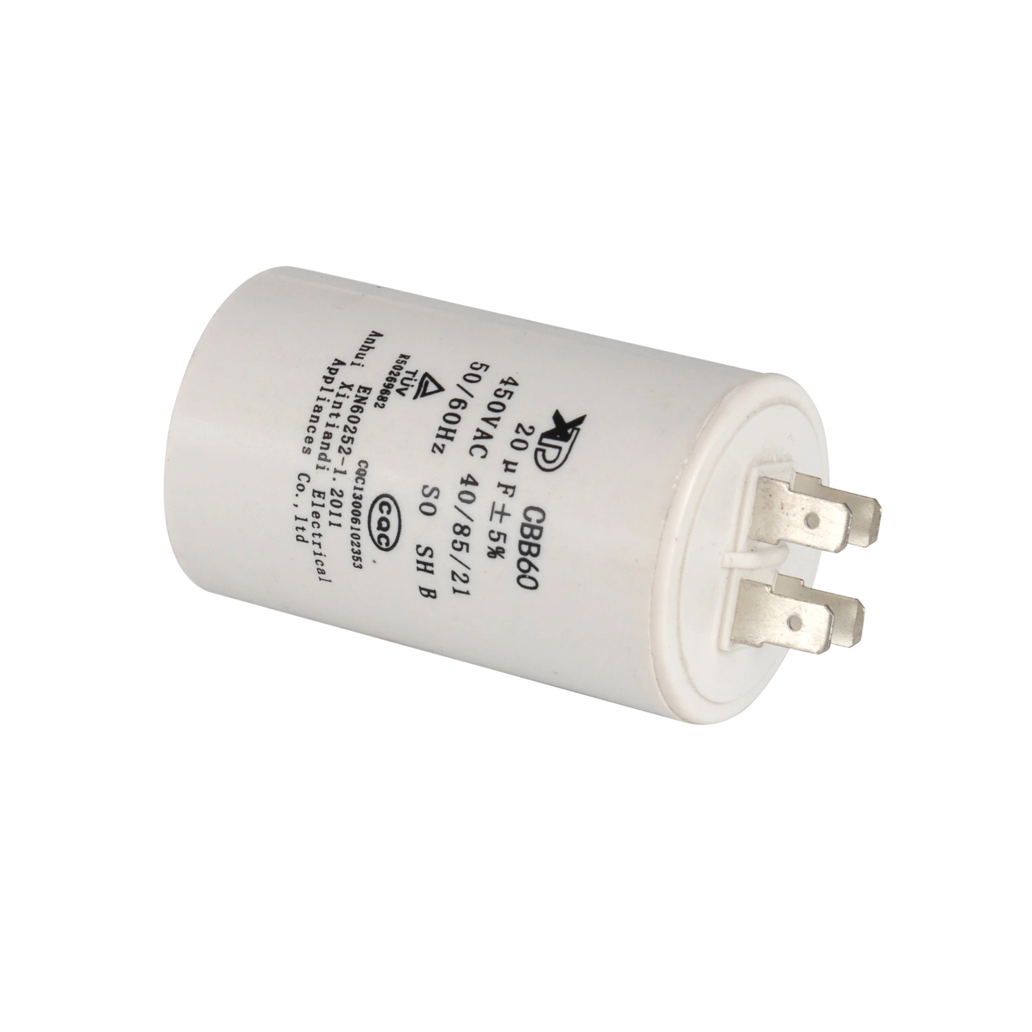 AC Aluminum Electrolytic Capacitor Cbb60 AC Motor Run Fixed Capacitor