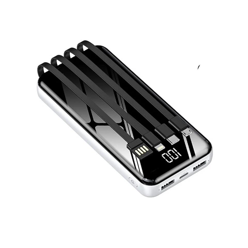 Promo-Produkte Kundenspezifisches Logo Pd22,5W 20000mAh Power Bank integriert Kabel für Smartphone