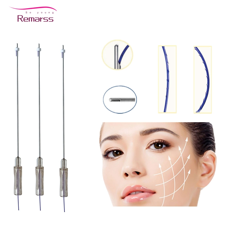 Hot Selling Korea Ultra V Line Lifting 4D 6D Cog Blunt Cannula Pdo Lifting Thread 21g19g for Cheek Eyebrow Lifting