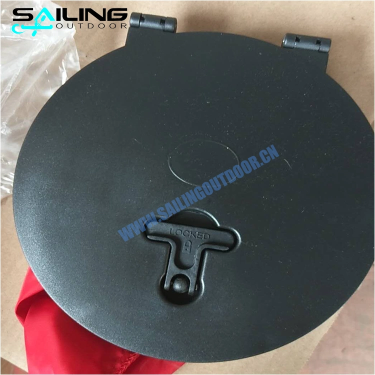 Deck Kayak Hatch Round Cover with Red Bag Marine Boat Fishing Equipment