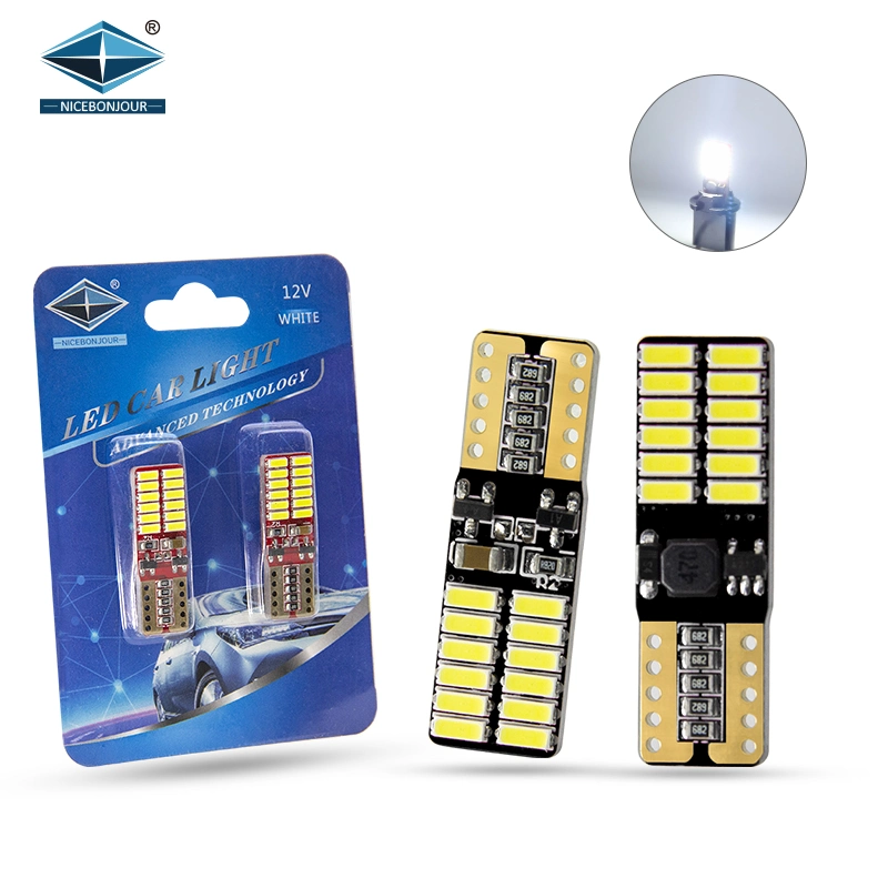 White 6000K Super Bright T10 LED Bulb 194 168 W5w Cambus Error Free Auto Lighting System LED Bulbs for Car