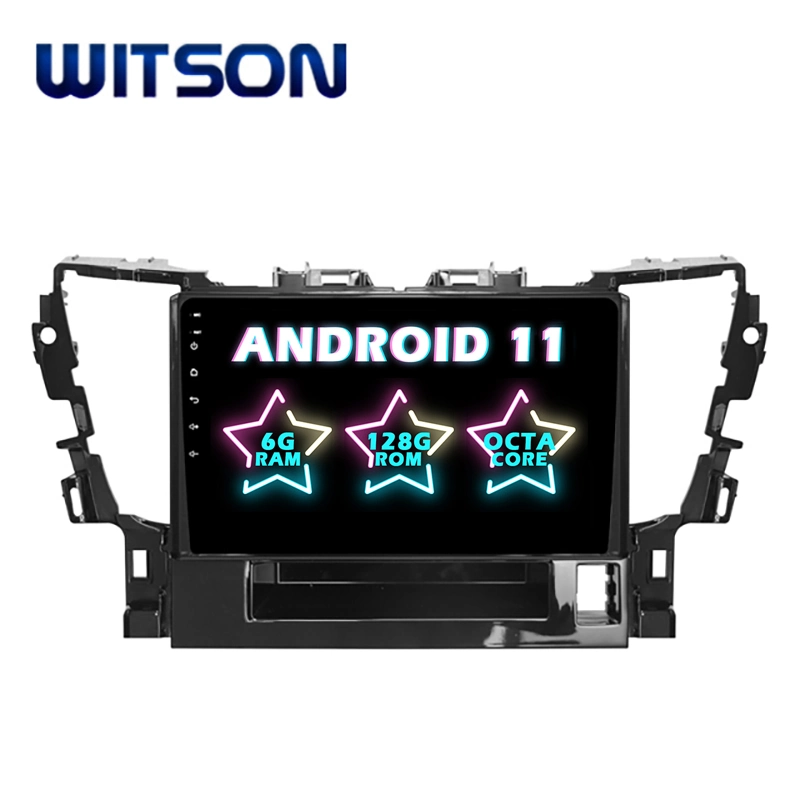 Witson Android 11 coche reproductor de vídeo para Toyota 2015 Alphard 4 GB de RAM 64 GB de memoria Flash Pantalla grande en el coche reproductor de DVD