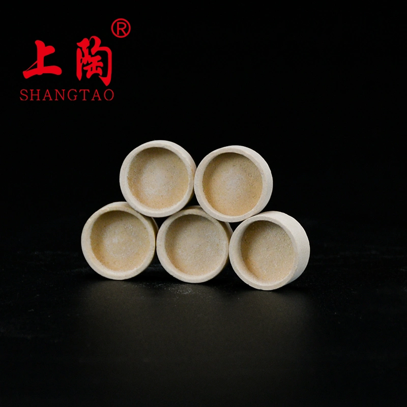 Good Quality High Purity MGO Magnesia Melting Ceramic Crucible with Flat Base