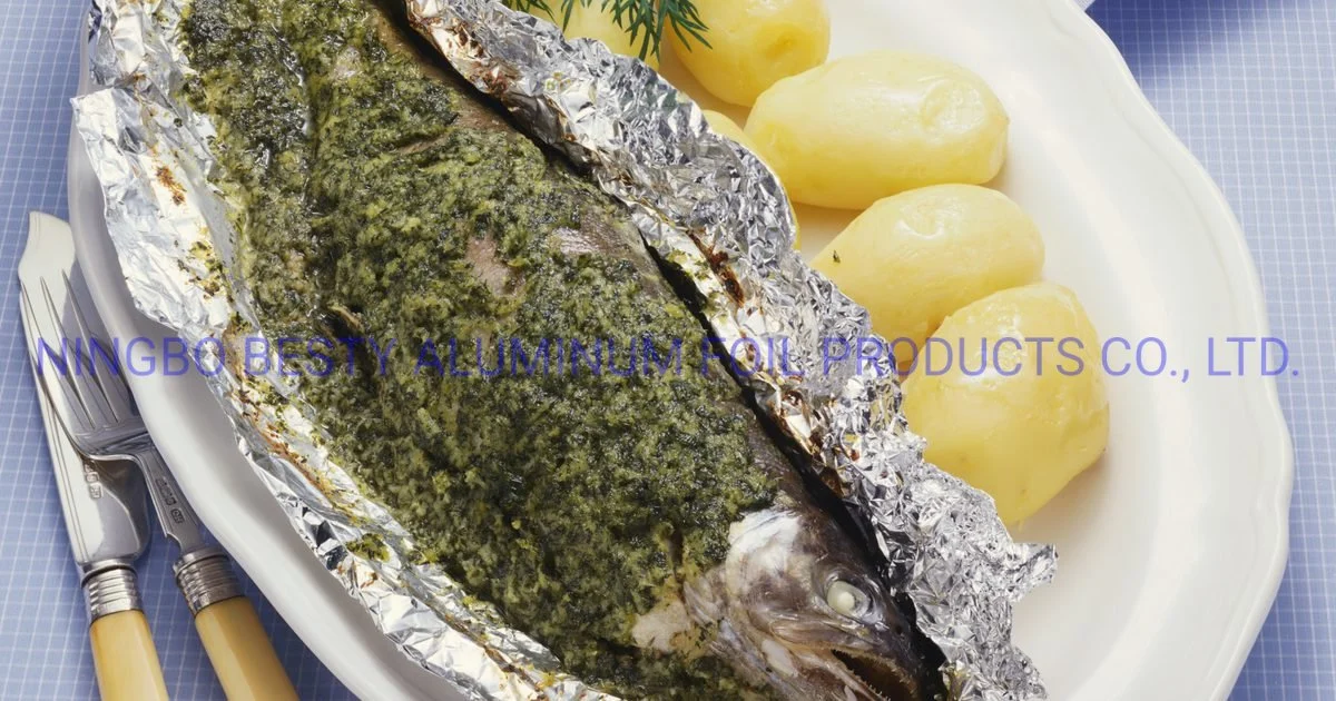 Fish in Aluminum Foil -Food Package-Barbecue-BBQ