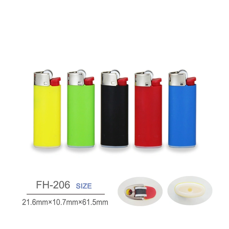 Mini Disposable Plastic Cigarette Flint Gas Flame Lighter (FH-206)