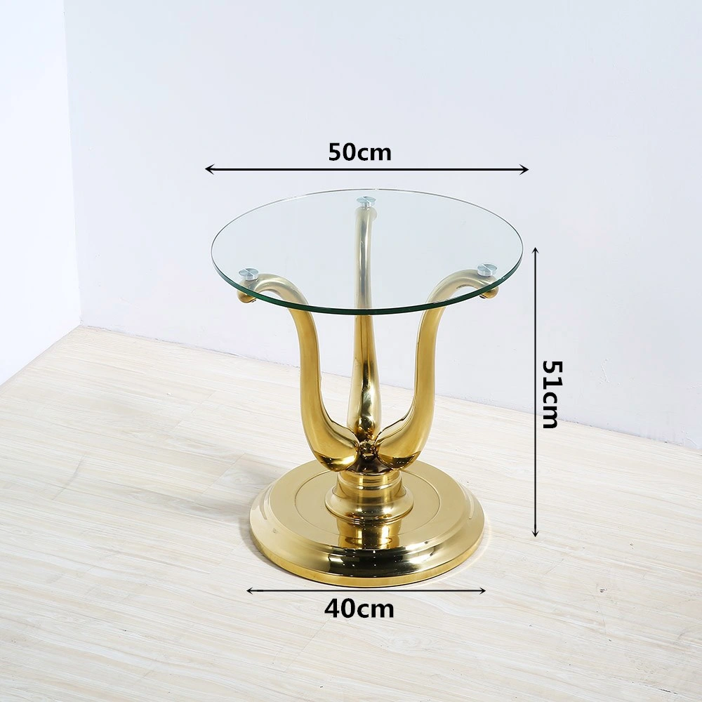 La moderna mesa de café mesa de café de Metal redondo