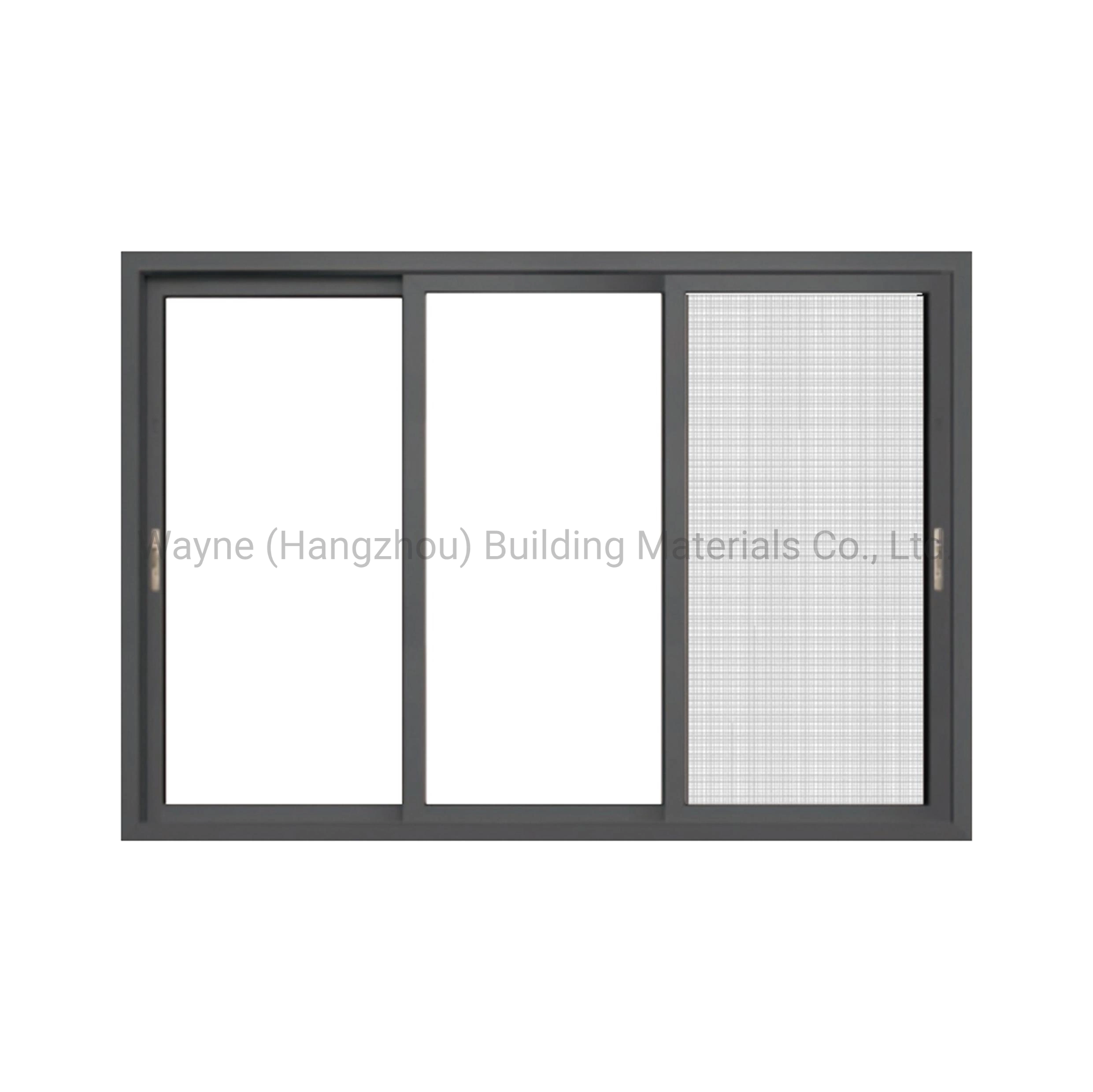 Salto térmico de vidrio aluminio ventana deslizante integrado con el sistema de alta calidad de Flyscreen Casa Viva cocina salón dormitorio de la ventana