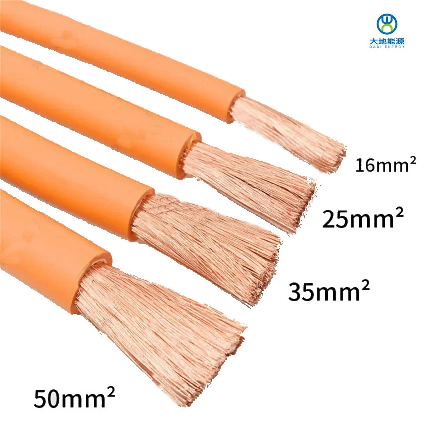 25mm Stranded Copper Wire PVC Sheathed Welding Cable Electric Rubber Cable