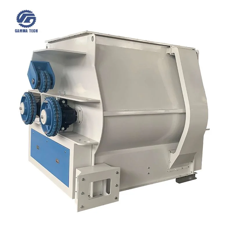 Industrial Grain Mill and Mixer Bean Corn Maize Detergent Powder Mixer 300/500/1000/2000kg Animal Feed Ribbon Mixer