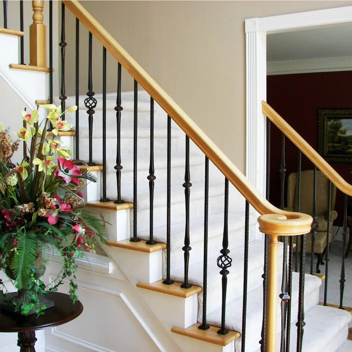 Good Quality New Design Forged Iron Railings and Stair Railings