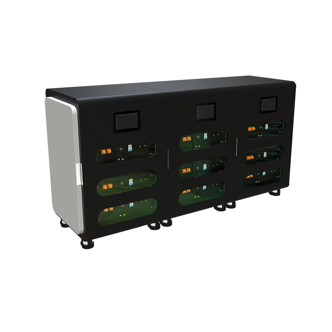 Bateria de 5.12 kW para montagem em rack LCD de 48 V LiFePO4, 4 u Sistemas de armazenamento de energia solar doméstico 51,2 V 100 a 100 V com design modular