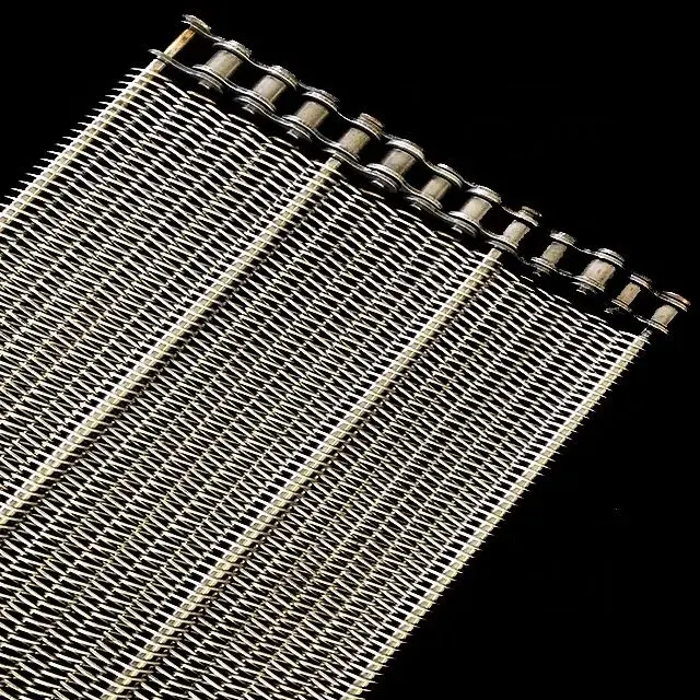 Stainless Steel Wire Weave Mesh Conveyor Belt Automatic Transmission Parts Wire Mesh Security Screen