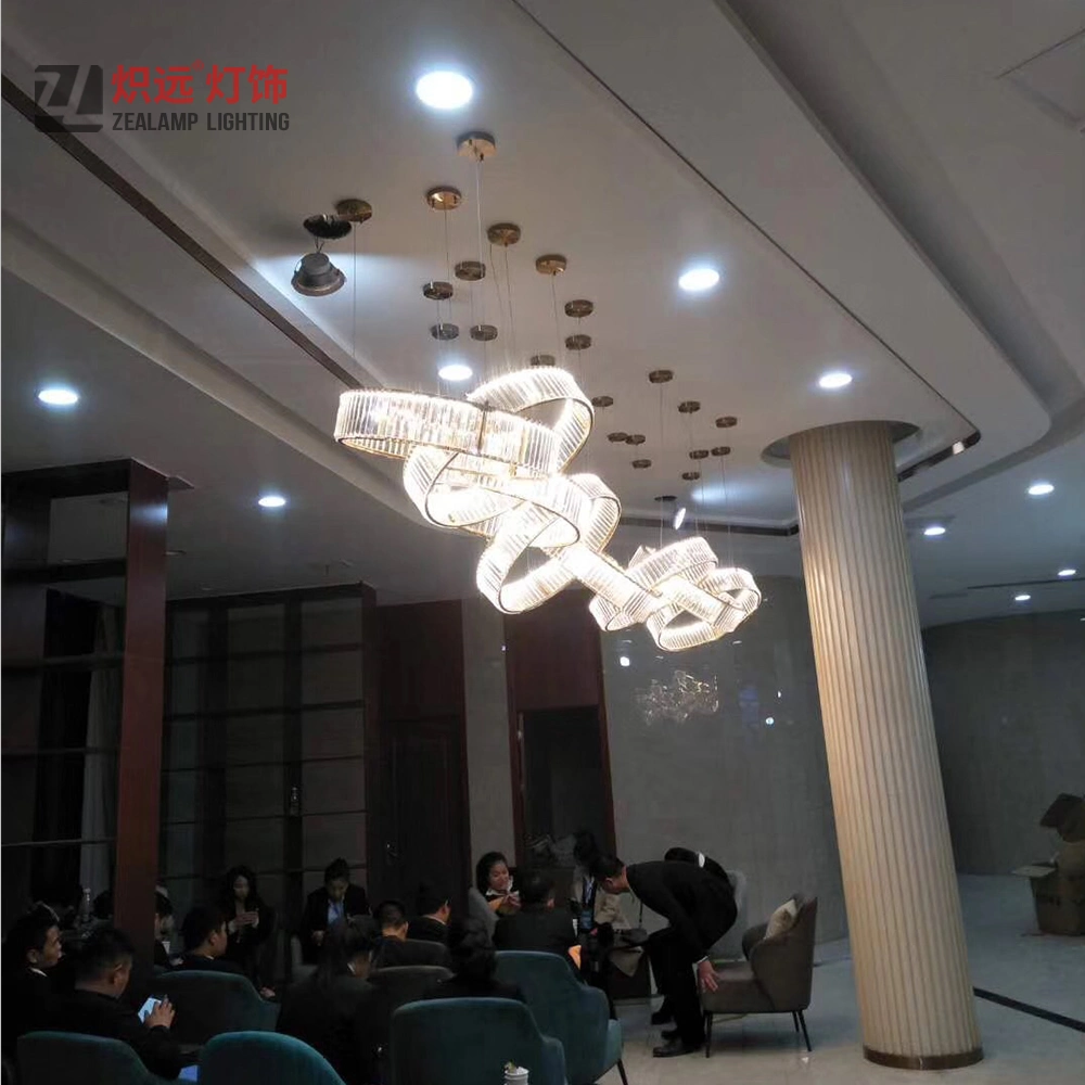 Customized LED Pendant Lamp Decorative Project Pendant Light Crystal Chandelier