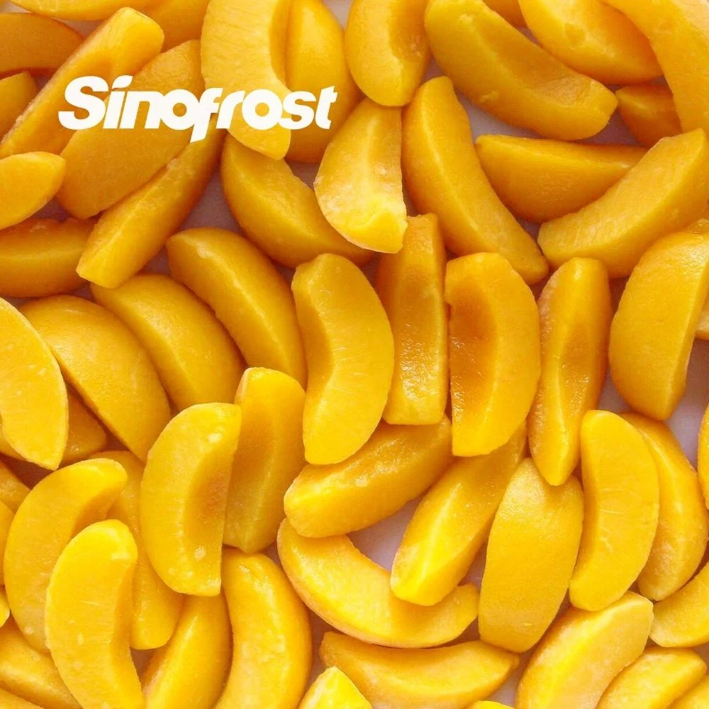 Bulk IQF Frozen Yellow Peach Segments, IQF Frozen Sliced Yellow Peaches, IQF Frozen Yellow Peach Slices, IQF Fruit, Frozen Fruit