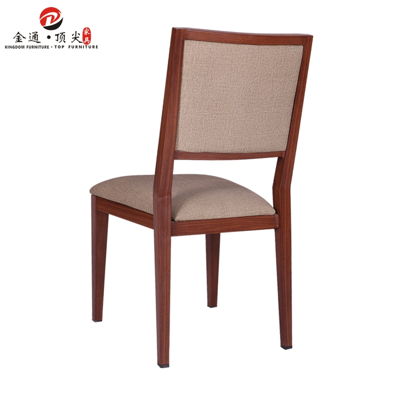 Banquet Dining Restaurant Indoor Sofa Furniture Modern Wood Like Aluminium Metal Cafe Chairs and Tables