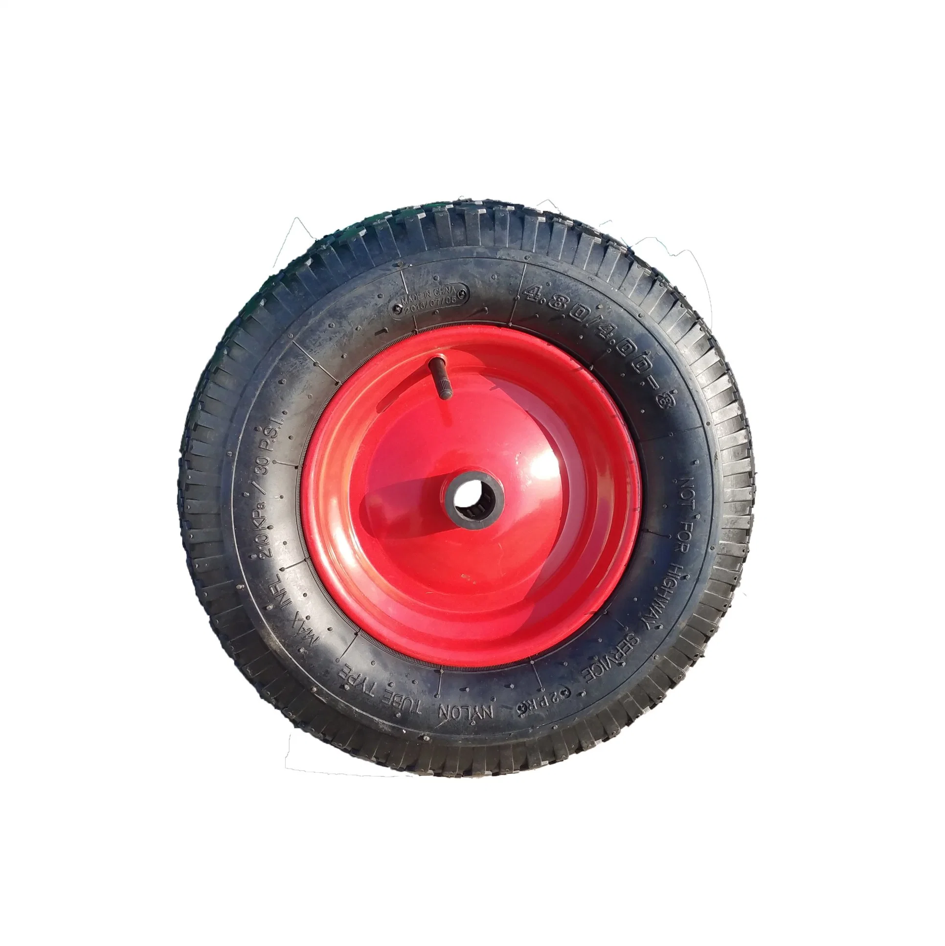 Metal Rim Pneumatic Rubber Tire 4.8/4.00-8 Wheel