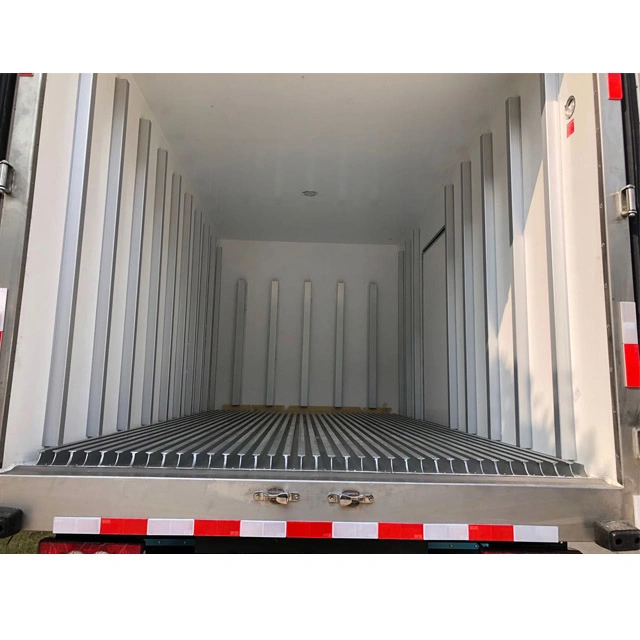 Kundenspezifische XPS/ PU-Isolierung CKD/CBU Kühlplatte gefrorenes Gemüsefleisch Seafood Transport Aluminium Kühlschrank LKW Körper für Meeresfrüchte Huhn