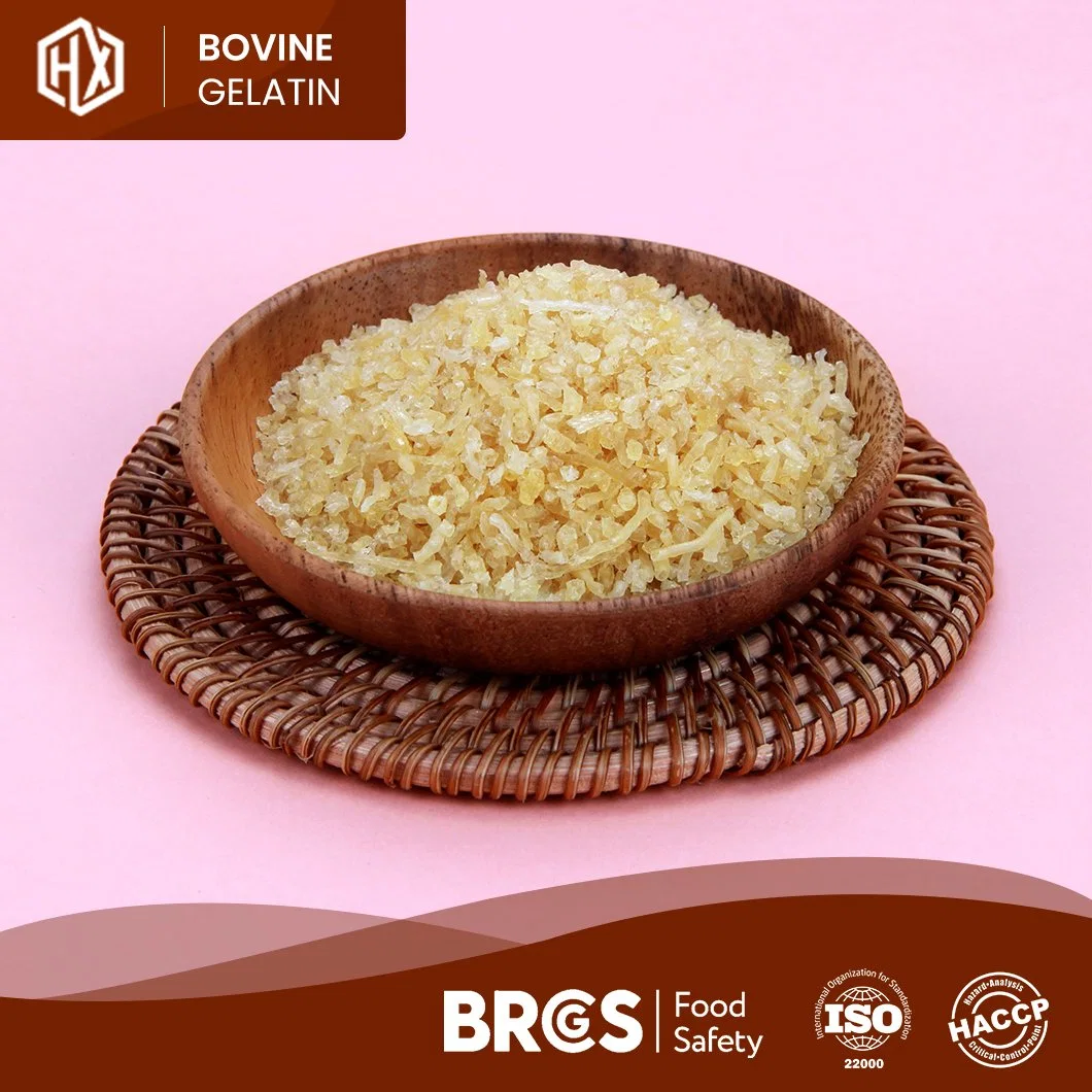 Haoxiang Wholesale Custom 2022 Bovine Skin Gelatin High-Quality 300 Bloom Food Grade Bovine Skin Gelatin China Supplier Sample Available Bovine Skin Gelatin