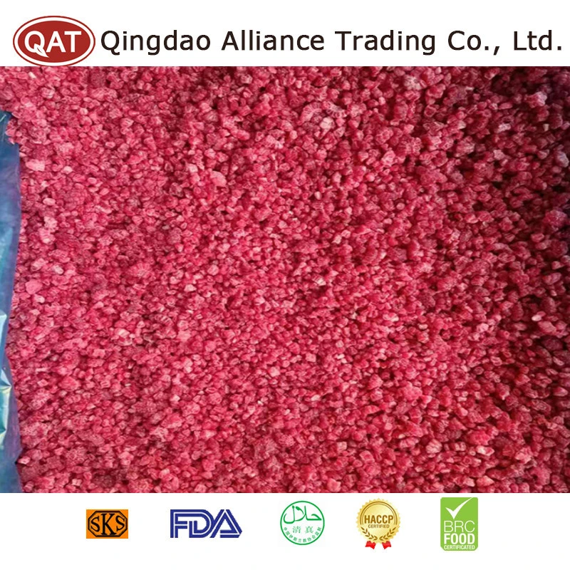 Bulk IQF Organic Fruits Top Quality Frozen Raspberry Crumble with Brc Certificate