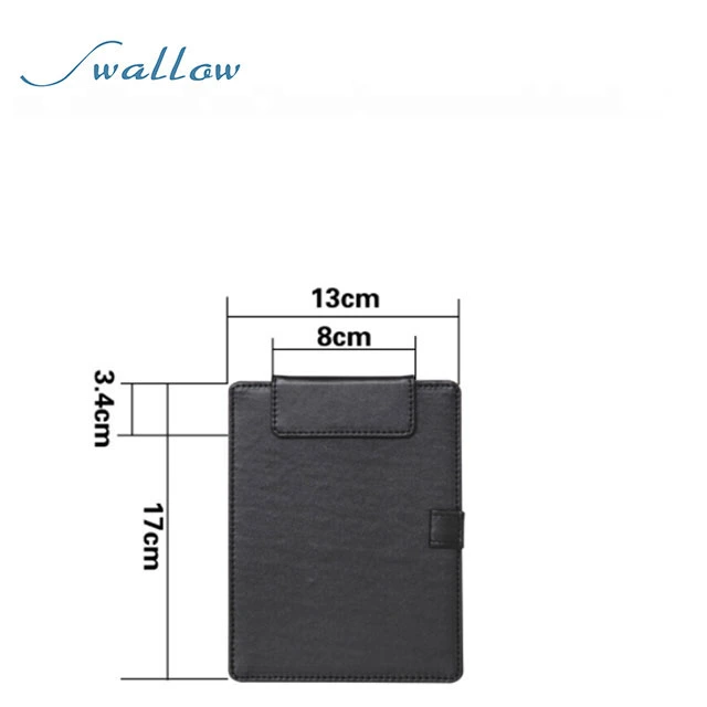 Waterproof Book Leather Menu Covers Used for Hotel/Bar/Restaurant A4 Bill Folder