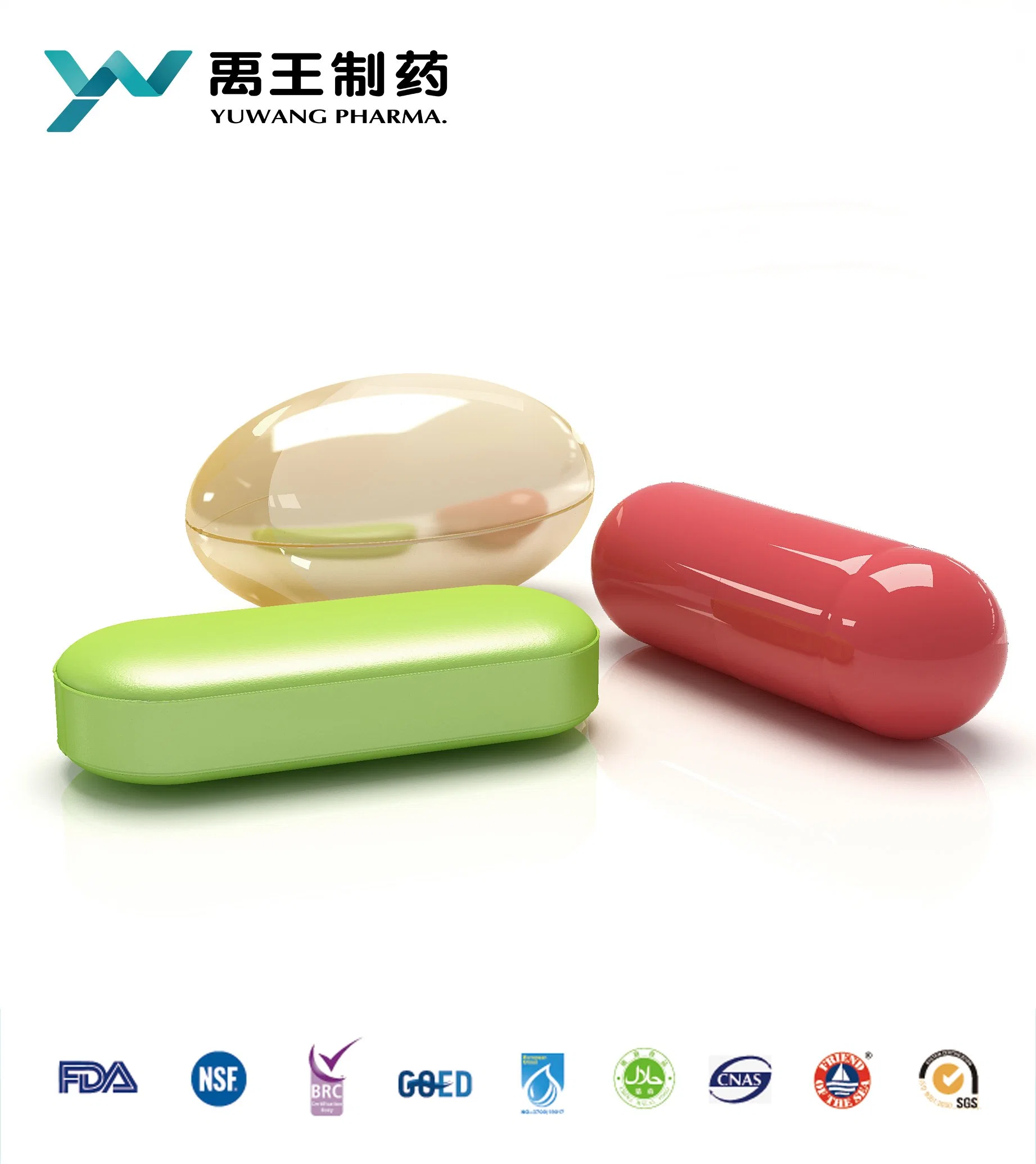 Goed /Fos/Brc/ISO OEM Omega 3 Fish Oil Softgel Capsule 1000mg