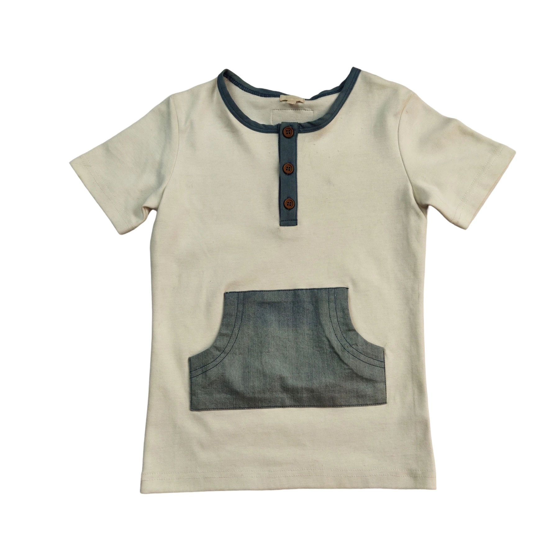 Hochwertige Kinder / Babys Custom Brand Fashion Design 100% Baumwolle T-Shirt Crewneck Blank Kleidung Logo Print Stickerei Großhandel/Lieferant Niedriger Preis