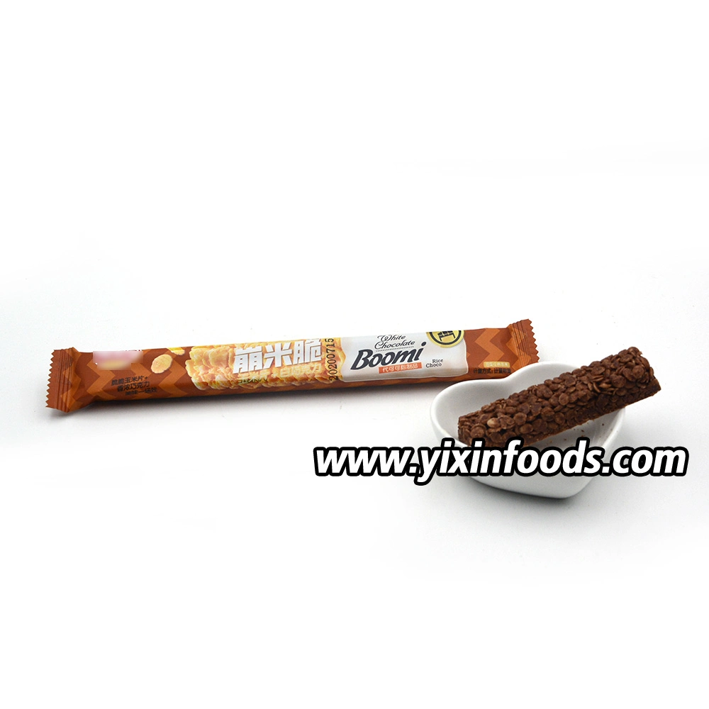 Chinês cozido Chocolate Branco Boomi arroz milho Crocpy Biscuit Bar