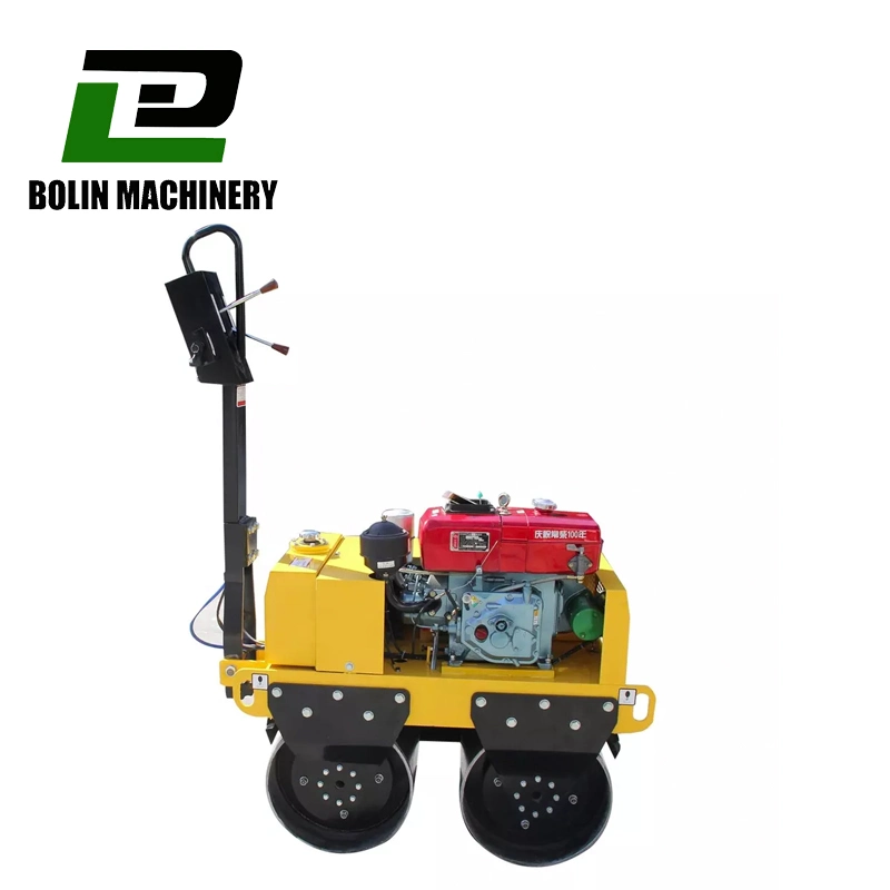 Mini Road Roller Vibrator Compactor Hand Held Double Drum Asphalt Roller Price