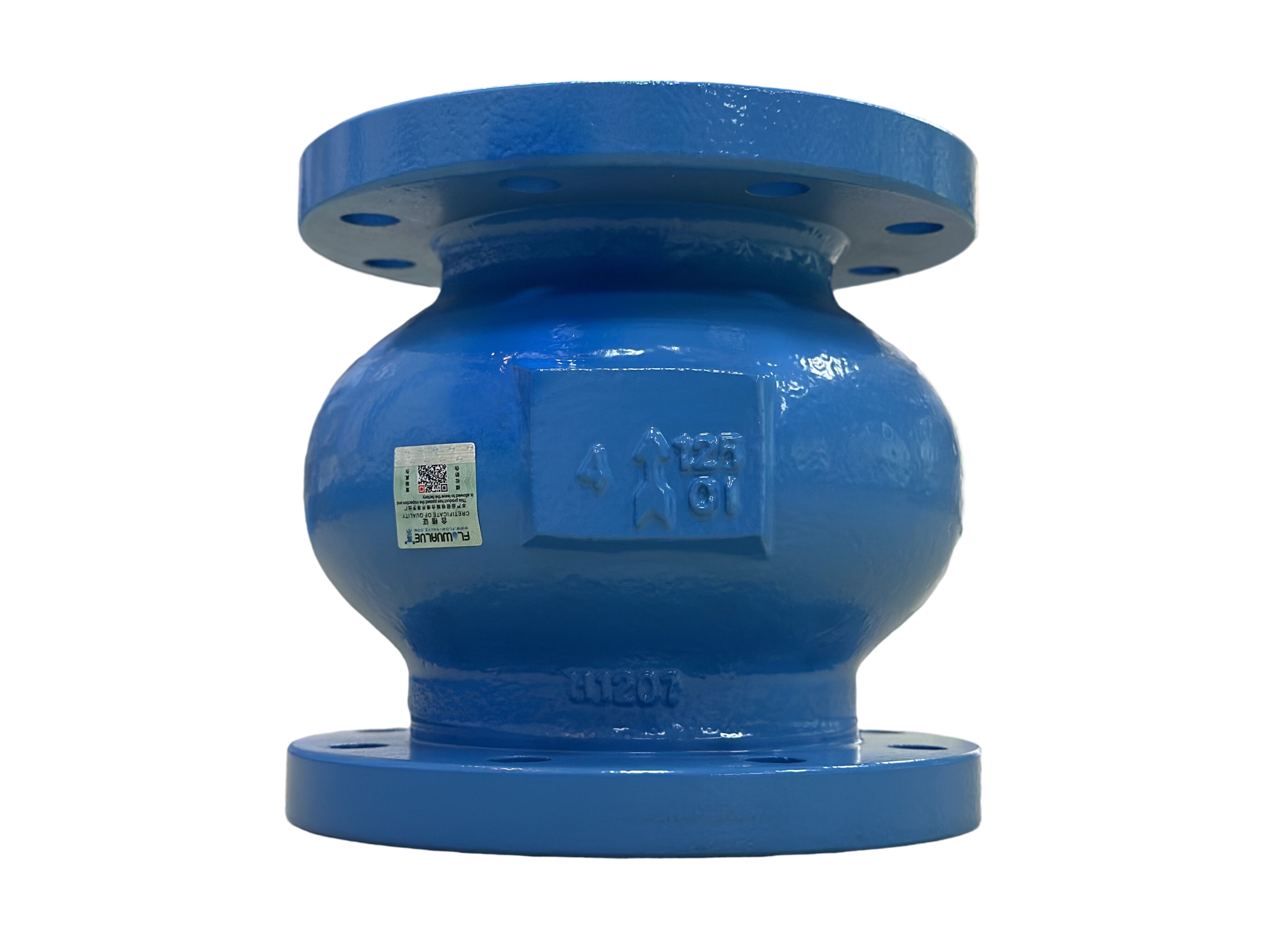 Nozzle Check Valve Ductile Iron Double Flanged Spring Loaded Silent Check Valves for Pump Pn16