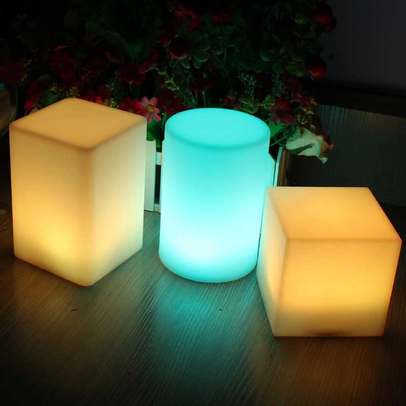 RGB LED Decorative Lights Cube Design Bed Room Furniture Home Decorative Lights Bedroom Set