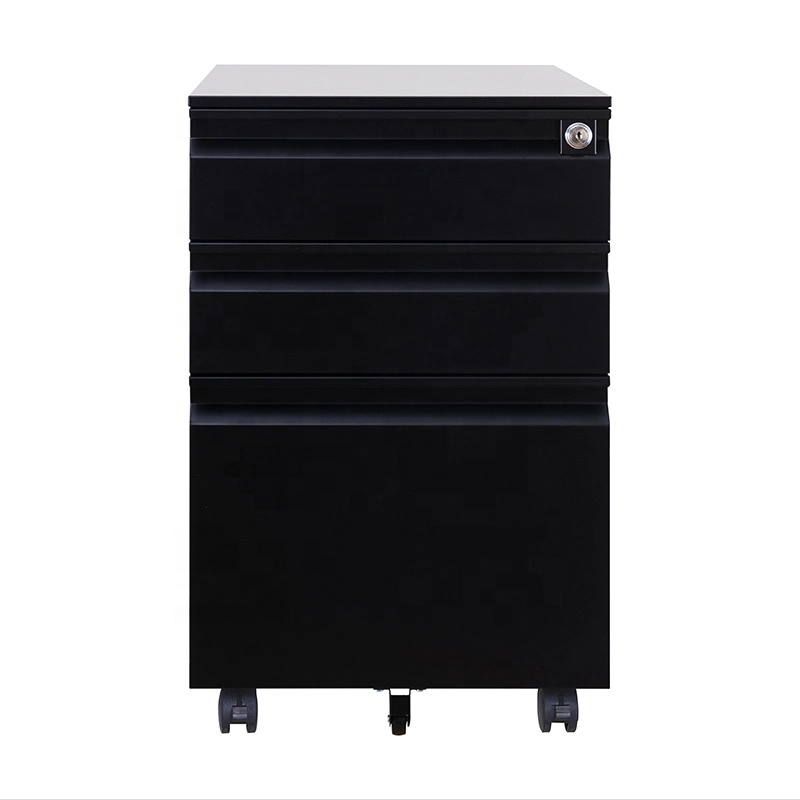 Commercial Metal Office Furniture 3 Drawer Steel Pedestal Mobile Movable Filing Storage Cabinet