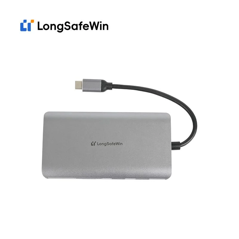 Multifunktions-Home OTG Computer HDMI VGA Multiport USB C 8 Ports 3,0 Hub 2,0 SD Typ C Mac Mini M1 VGA