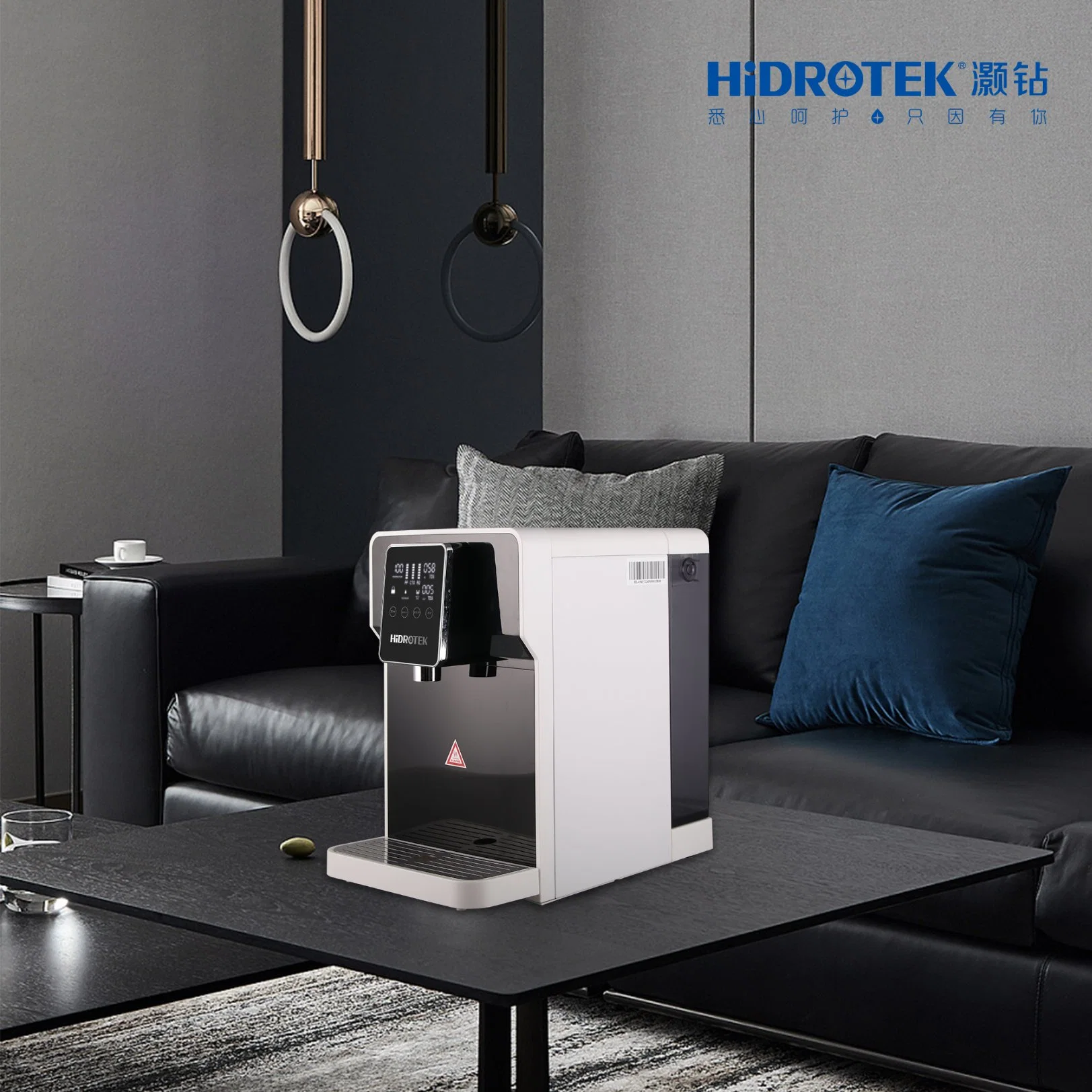 Hidrotek Dispensador de Agua de Mesa con Sistema de Ósmosis Inversa y Calentador