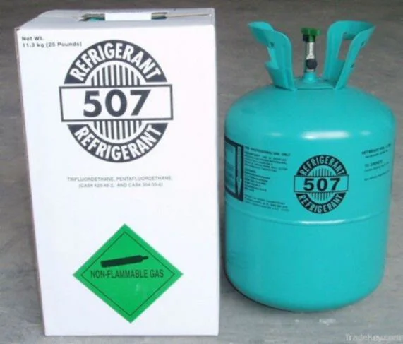 99.9% Purity 13.6kg Tank R134A Auto Refrigerant Gas