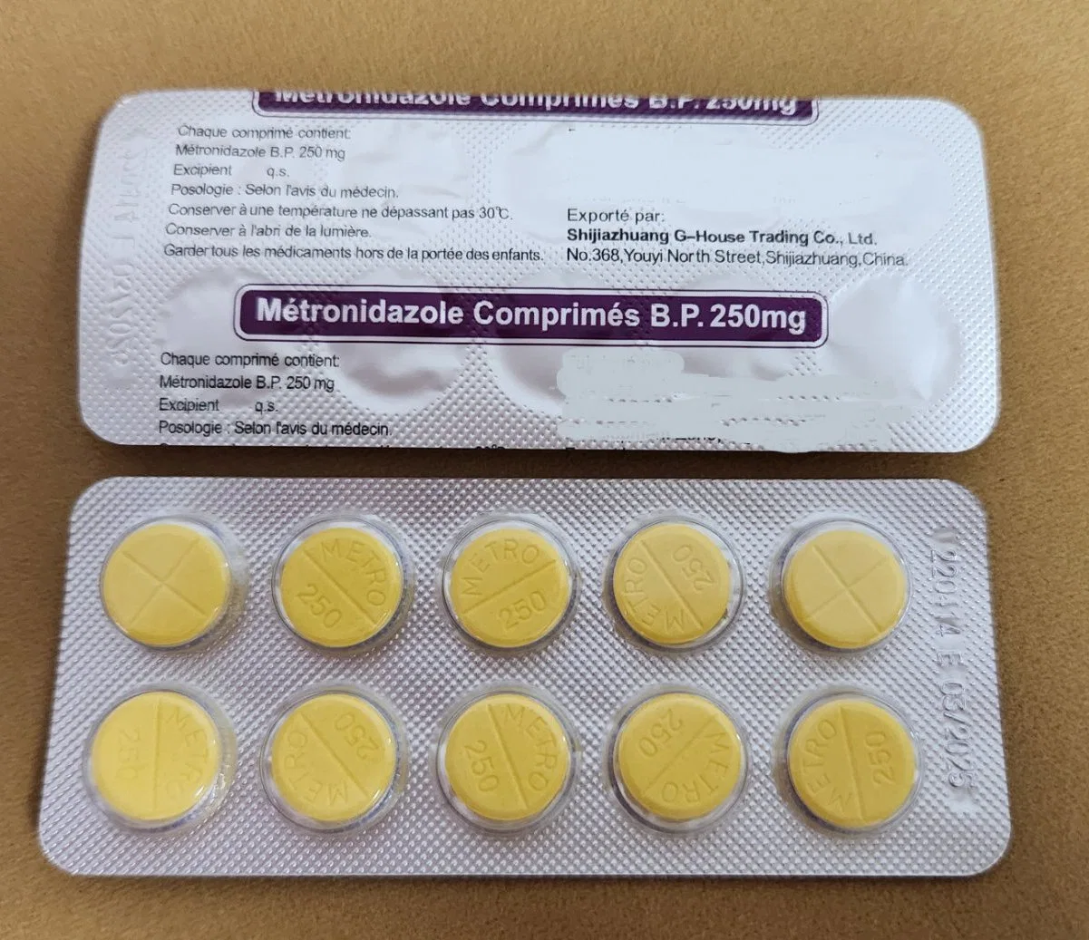 Metronidazol Tabletten 250mg Fertigmedizin Arzneimittel Medikament