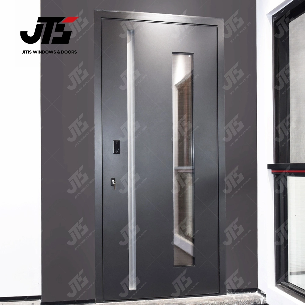 Modern House Villa Exterior Door Stainless Steel Front Entrance Pivot Entry Door