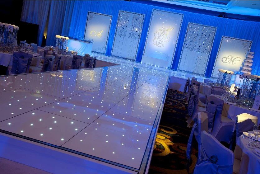 Romantic Wedding Dance Floor Livestream Panels Decorate for Stage Party