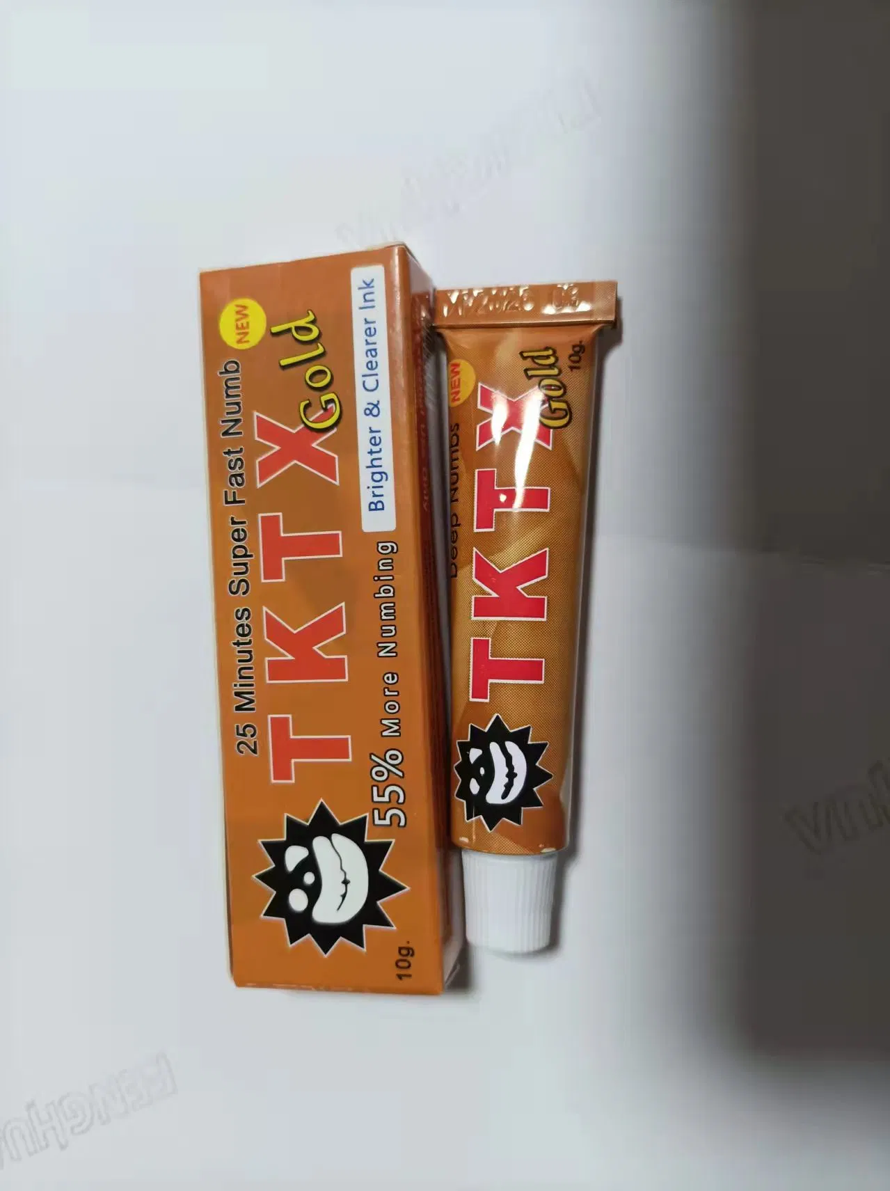 2023 Top Wholesale/Supplier OEM Factory Supplier 10g White Pink Color Real Tktx Numb Cream Deep Anesthetic Ointment Laser Tattoo Tktx Strong Numbing Cream