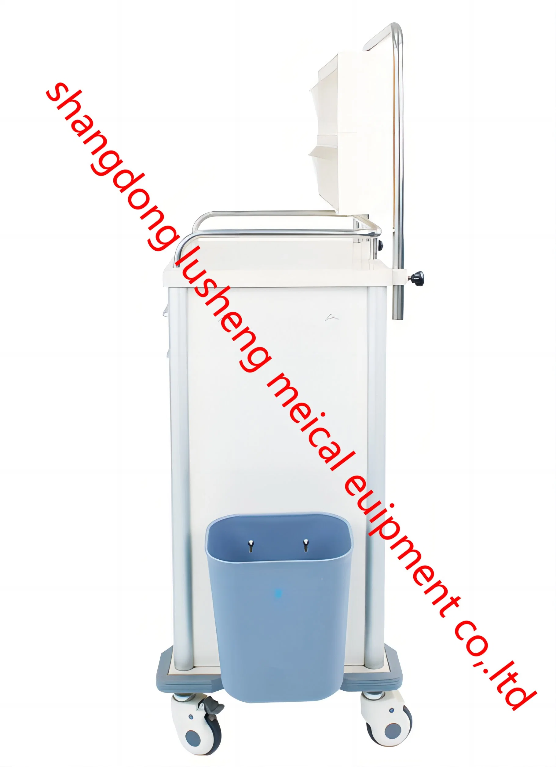 Mobile Medical Multifunction Cart Treatment ABS Hospital Trolley