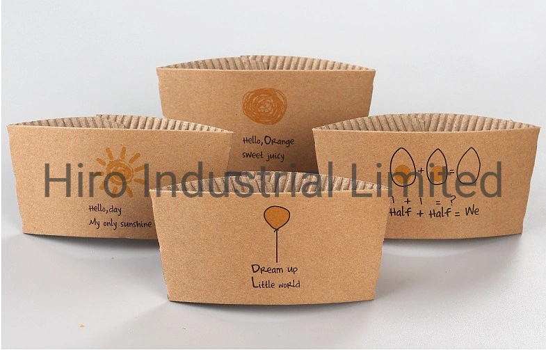 Kraft Paper or Whiteboard Paper Lamilated with Corrugated Paper Cup Sleeve